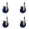 Service Caster 5'' Solid Poly Swivel 3/4'' Expanding Stem Caster Set Total Lock Brake, 4PK SCC-EXTTL20S514-SPUS-34-4 - alternate 1